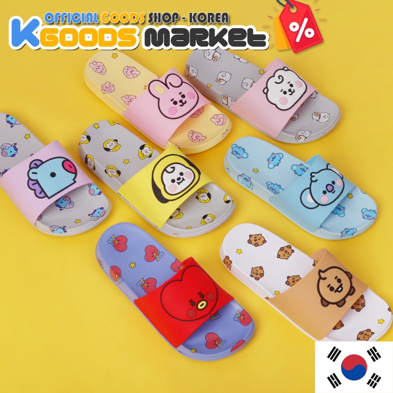 Dép lê hoạ tiết BTS BT21 dễ thương xinh xắn