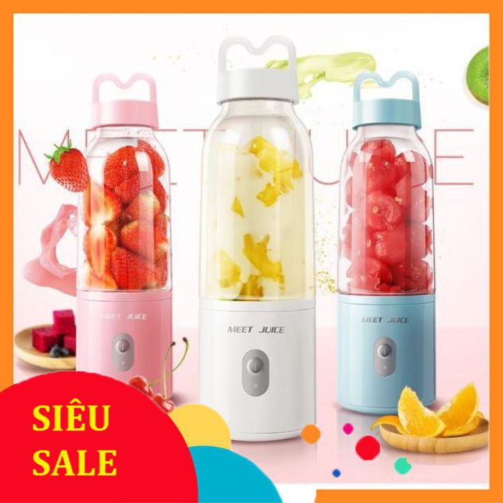 MÁY XAY SINH TỐ CẦM TAY MEET JUICE 220V BE BÉ XINH XINH