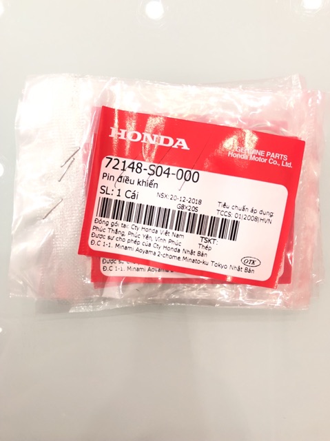 Pin Chìa Khoá Điều Khiển Smartkey Honda Oto - Xe Máy