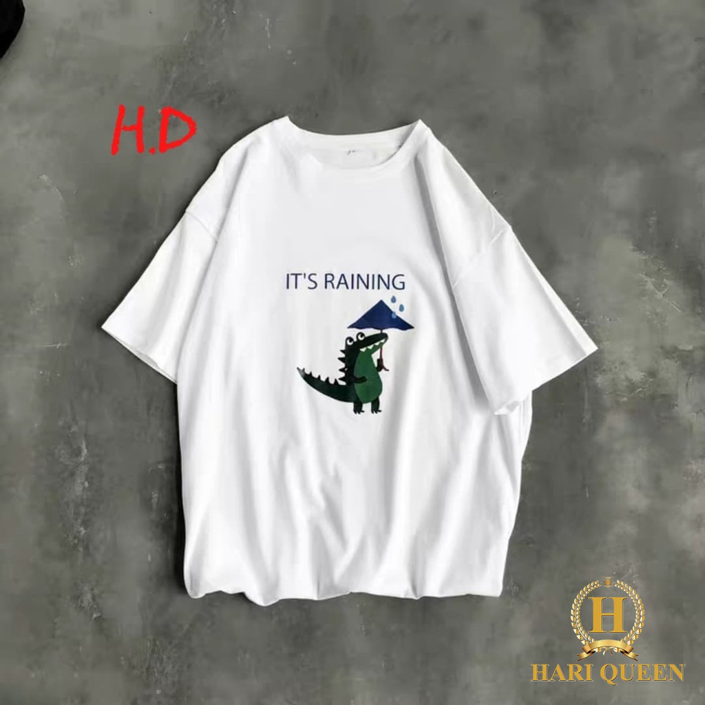 [FREE SHIP ĐƠN TỪ 50K] Áo phông nữ in hình cá sấu che ô HDA0420 1