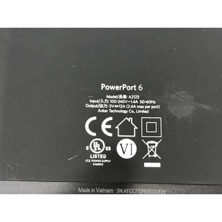 Sạc Anker 6 cổng, 60w [PowerPort 6, 60w] - A2123