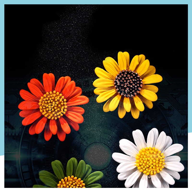 Ghim Cài Áo Hình Hoa Hướng Dương Đính Đá Nhân Tạo Thời Trang