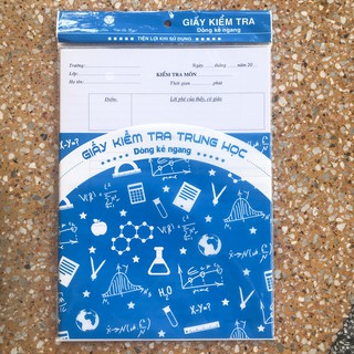 Giấy kiểm tra trung học, cấp 2 cao cấp Hải Tiến (25 tờ/túi) LOẠI 1 - GIẤY ĐẸP - KHÔNG NHÒE - KHÔNG CÀY GIẤY