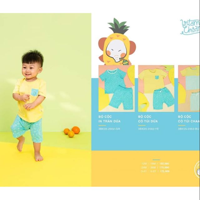 Bộ cộc bé trai Chaang