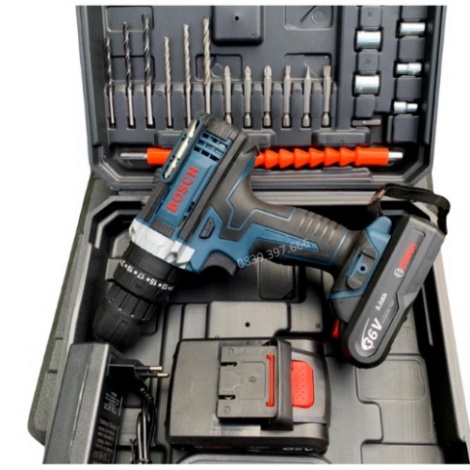 Máy Khoan Bắn Vít Dùng Pin Bosch 36V- Máy Khoan 3 Chức Năng Có Búa- Tặng Bộ Phụ Kiện 24 Chi Tiết Hàng Loại 1