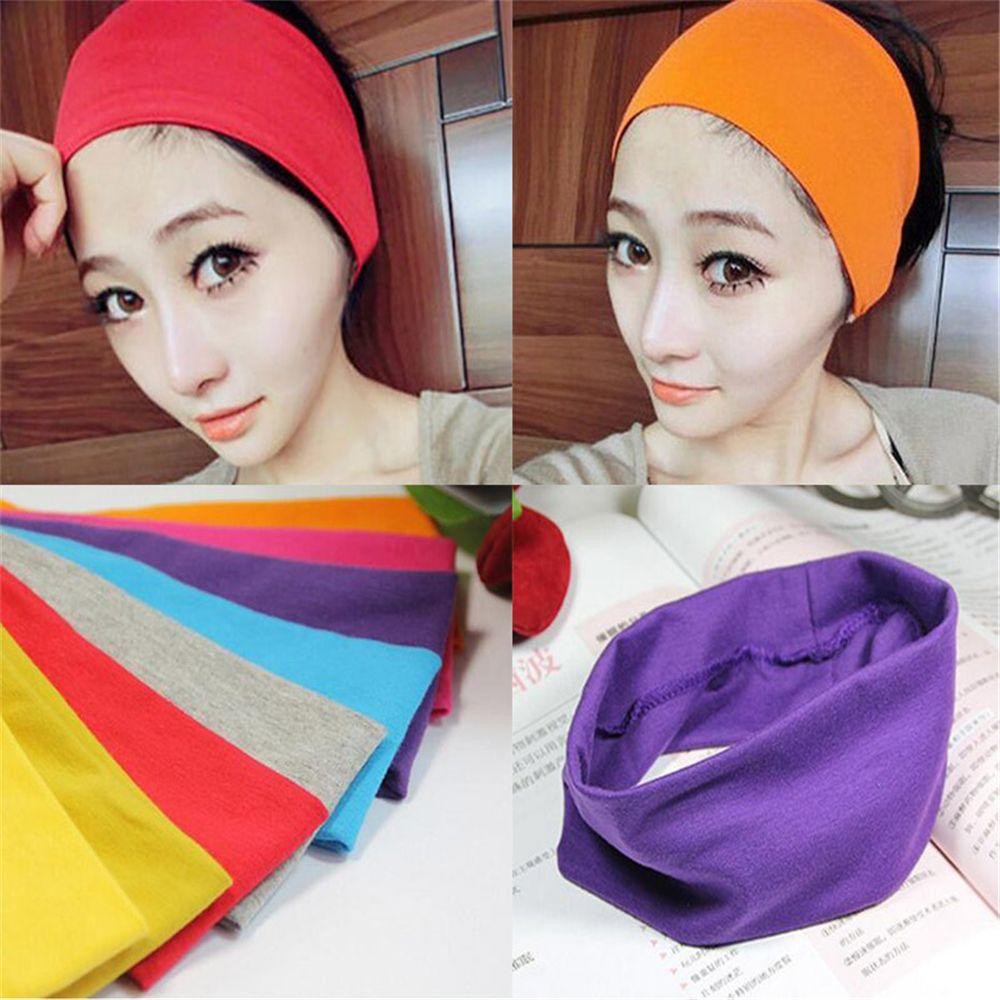 Băng đô đeo trán bằng cotton phong cách thể thao cho nữ