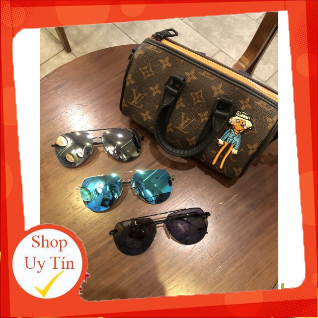 Kính râm , kính phản quang , dáng giọt lệ UNISEX , Hàn Quốc.