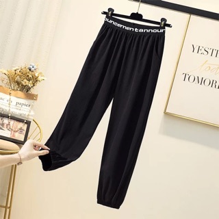 [FREESHIP] Quần Jogger nữ cạp chun chữ co giãn cá tính