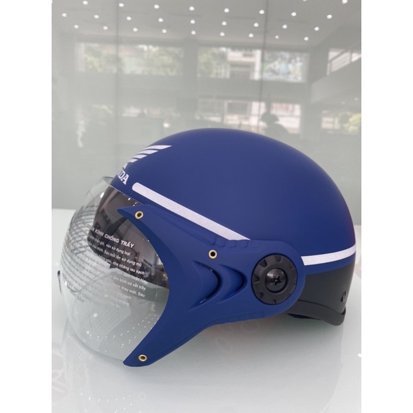 Mũ bảo hiểm nửa đầu có kính màu xanh Honda chính hãng