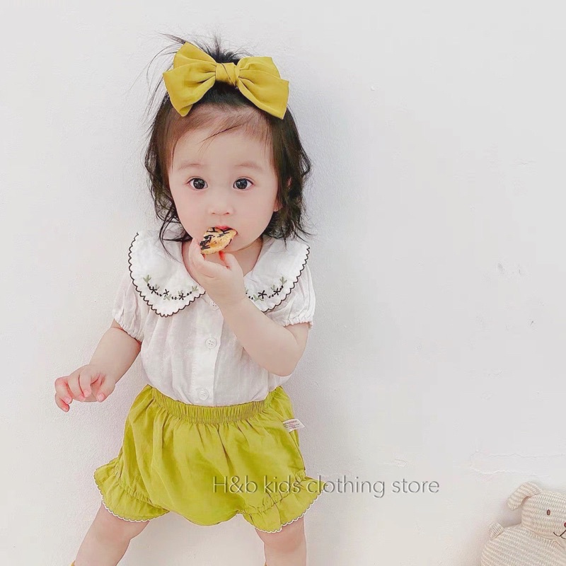 CỔ LÁ Bộ bèo cho bé mã 43055