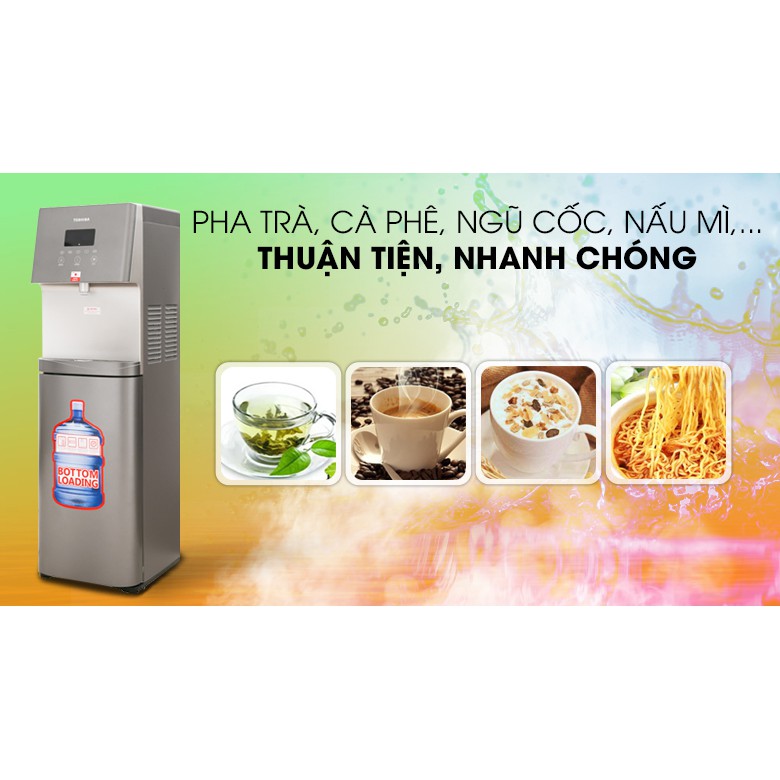 Cây Nước Nóng Lạnh Toshiba RWF-W1830UVBV - Hàng Chính Hãng