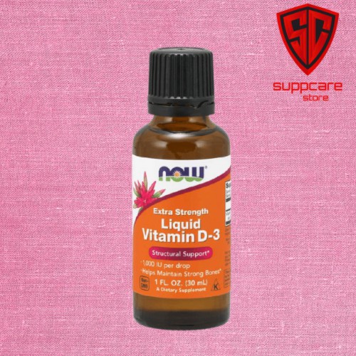 Dung Dịch Vitamin D3 Now Extra Strength Liquid Vitamin D3 1000 IU 30ml