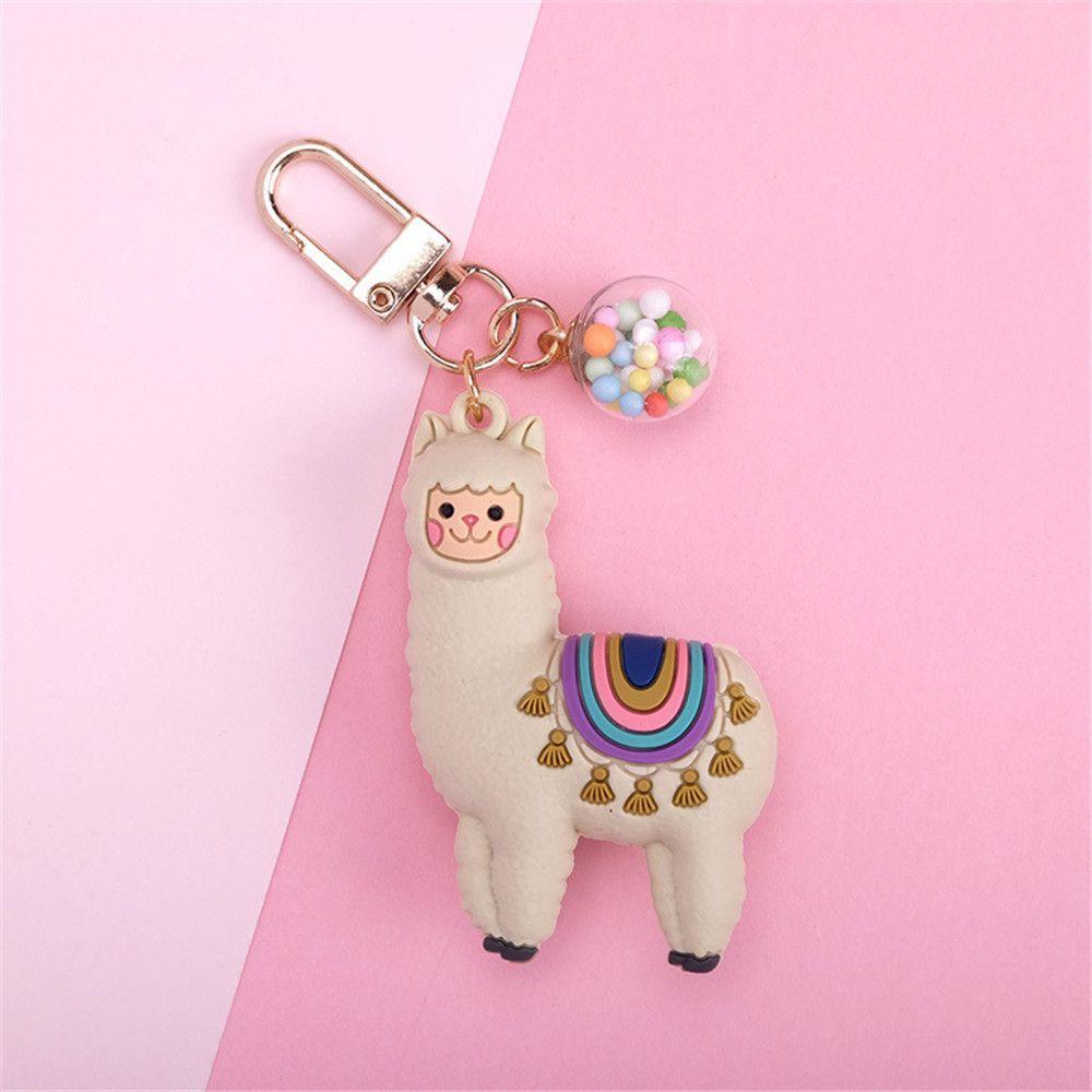 Móc Khóa Hình Lạc Đà Alpaca Hoạt Hình Dễ Thương Dành Cho Nữ