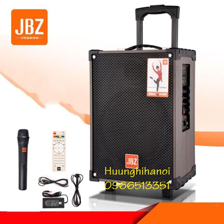 Loa hát karaoke di động JBZ 108, loa kéo karaoke tặng kèm 1 micro không dây hát hay, giá rẻ