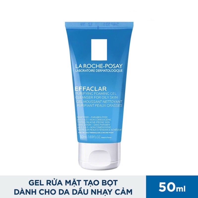 Sữa Rửa Mặt Tạo Bọt La Roche-Posay Effaclar Purifying Foaming Gel Cleanser 50ML
