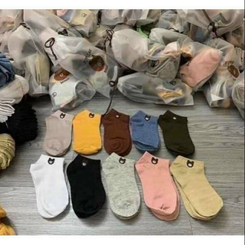 Vớ gấu và vớ hoa cúc dễ thương