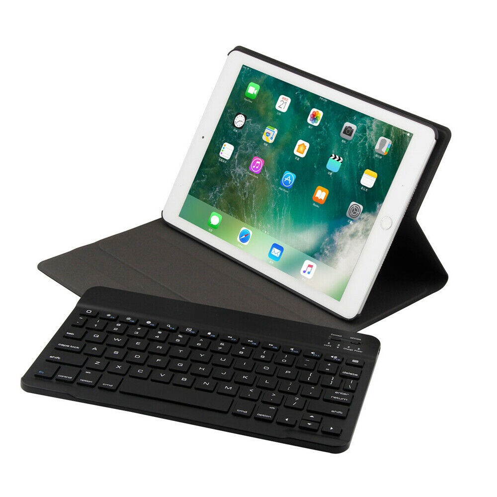 For iPad Air 1 2 6th 5th 9.7 Inch 2017 2018 Smart Bluetooth Keyboard + Stand Case Cover