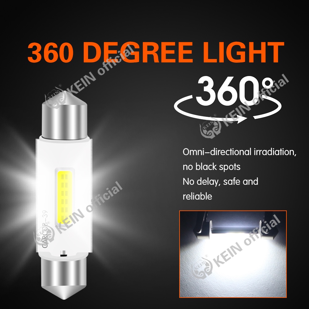 Đèn Led COB 2021 31mm 36mm 39mm 41mm Cao Cấp Ánh Sáng Trắng Gắn Bên Trong Xe Hơi