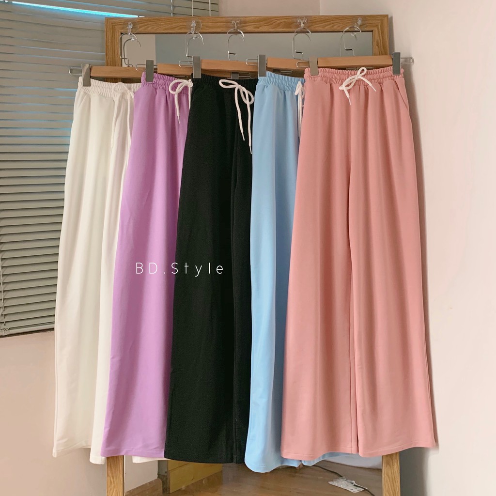 Quần Ống Suông Chất Nỉ Basic Form Rộng Culottes Siêu Xinh 💗 | BigBuy360 - bigbuy360.vn