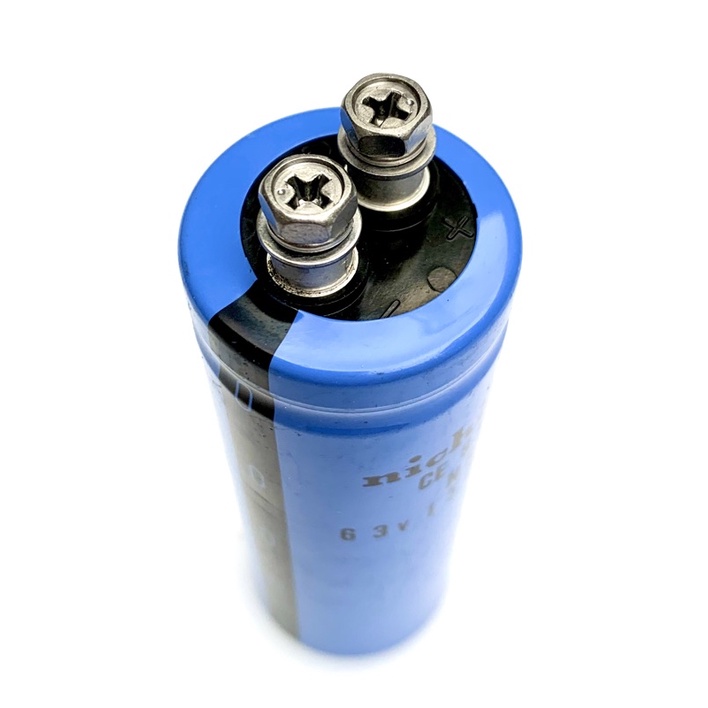 Tụ hoá Nichicon 63v-15.000uuf side 35mm x100m và 35mmx120mm sp chính hãng Nichicon & Nistuka  japan tụ mới hàng lưu kho