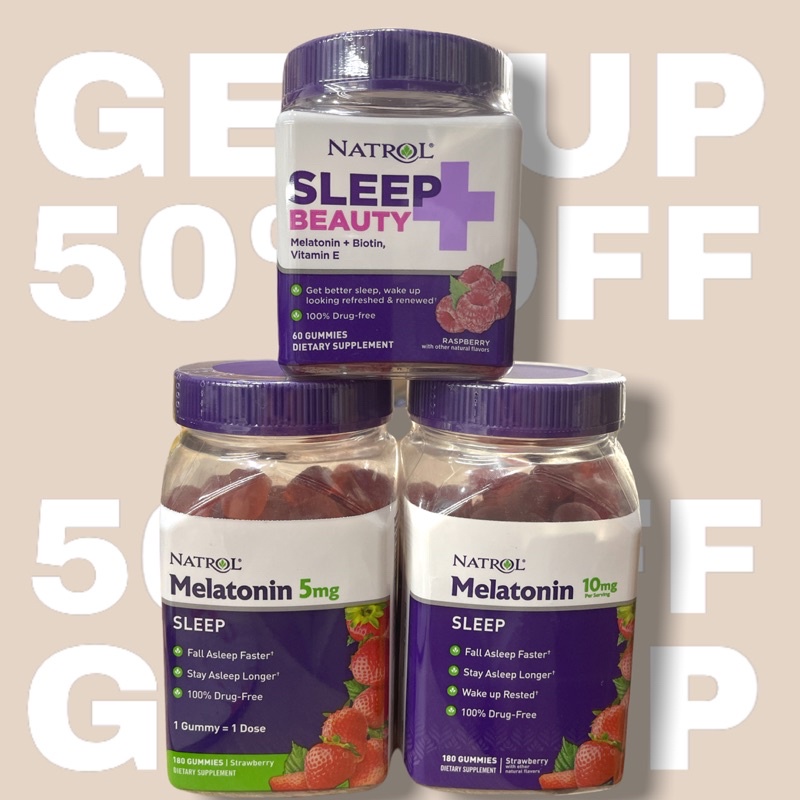 Kẹo hỗ trợ giấc ngủ Natrol Melatonin Gummies Mỹ