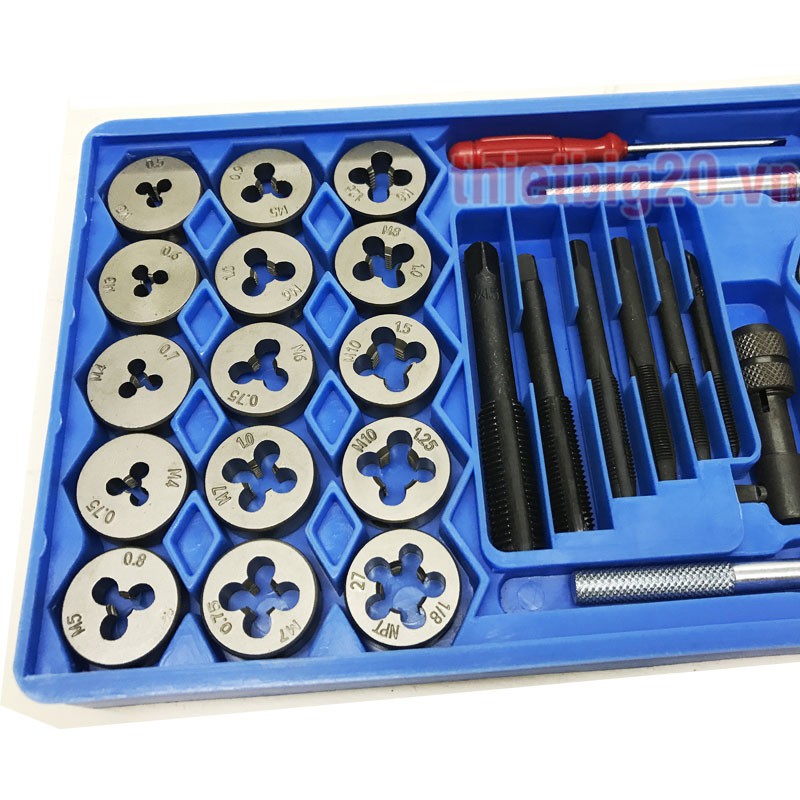 Bộ taro tạo ren trong và ngoài 40 chi tiết GDC07 xịn