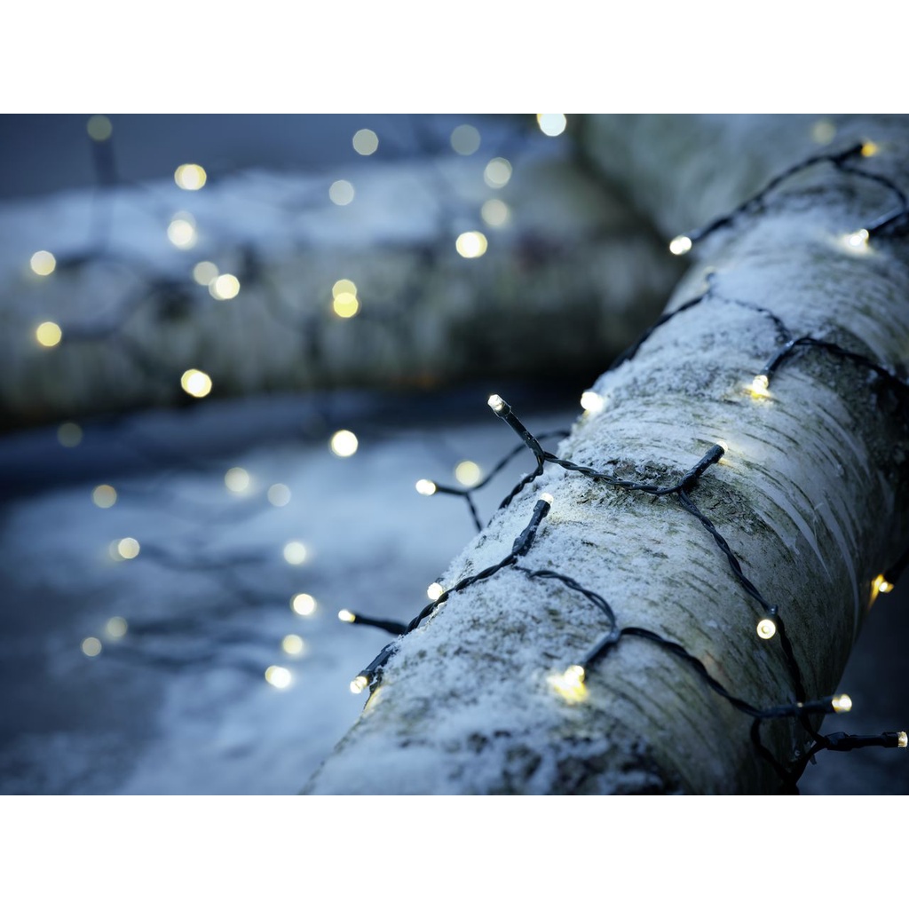 Đèn trang trí dây | JYSK Bauge | đồng/nhựa| xanh đậm | 645cm | 120LED