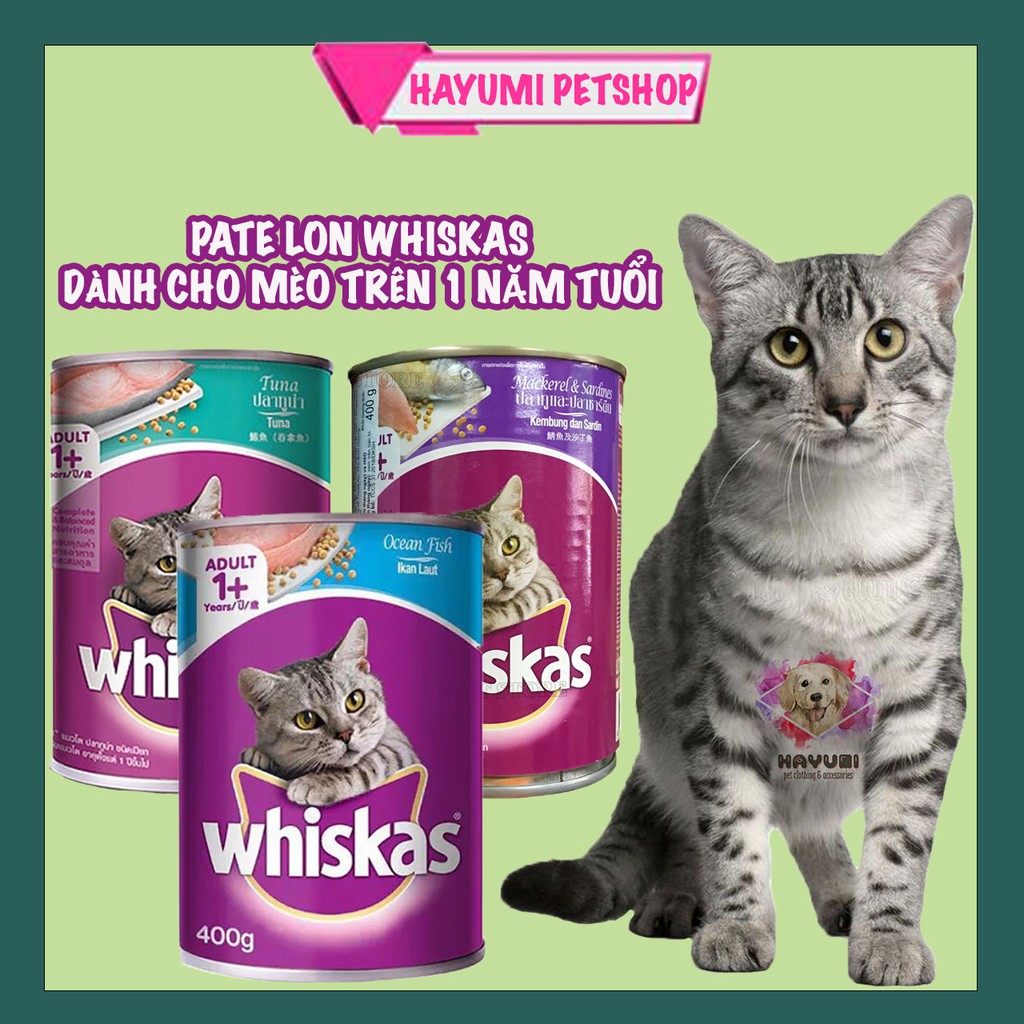 PATE LON WHISKAS CHO MÈO TRƯỞNG THÀNH - 400G