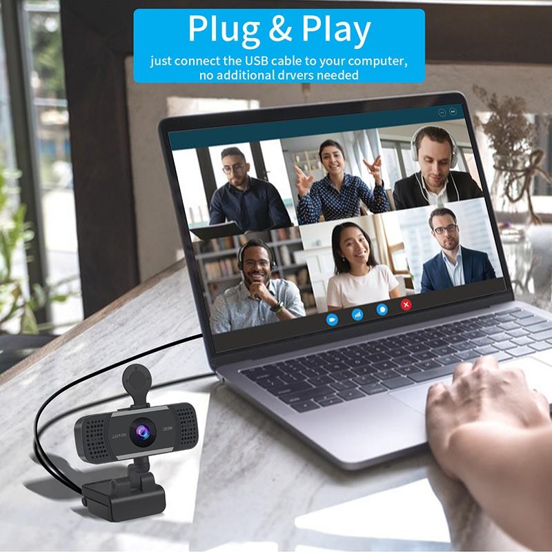 Mới Camera Hd 4k Tích Hợp Micro Usb Không Cần Trình Điều Khiển Cho Máy Tính