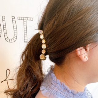 Kẹp tóc dáng dọc đính đá cao cấp (freeship 50k)