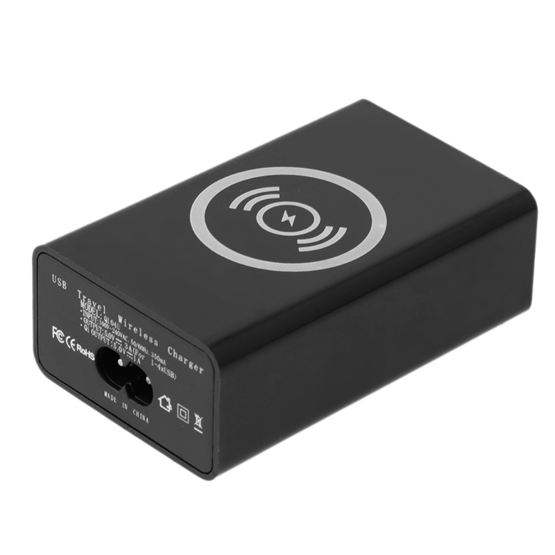 Trạm Sạc Không Dây USB HUB 4 Cổng USB Cho Điện Thoại