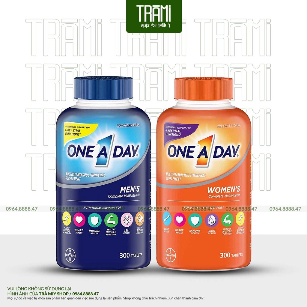 Viên Uống Vitamin Tổng Hợp One A Day Multivitamin 300 Viên Của Mỹ.