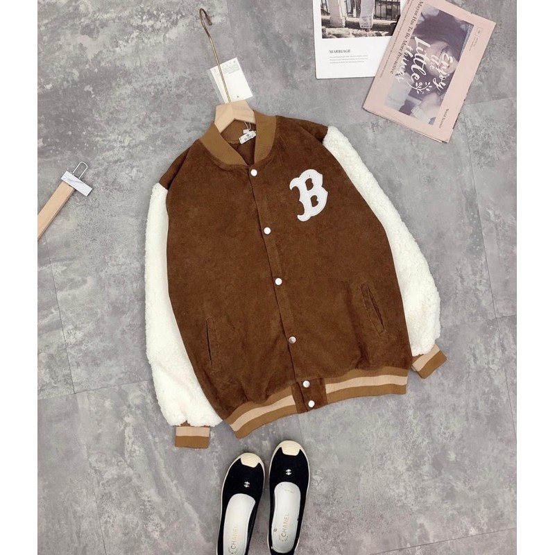 ÁO KHOÁC B NHUNG TĂM PHỐI TAY LÔNG | BigBuy360 - bigbuy360.vn