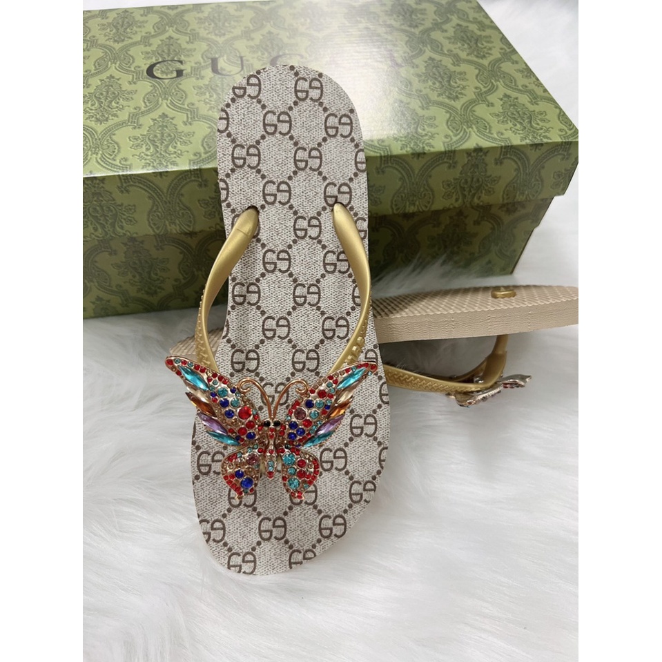 Dép Lào Nữ Dép Kẹp Nữ Mẫu Gc Charm Bướm