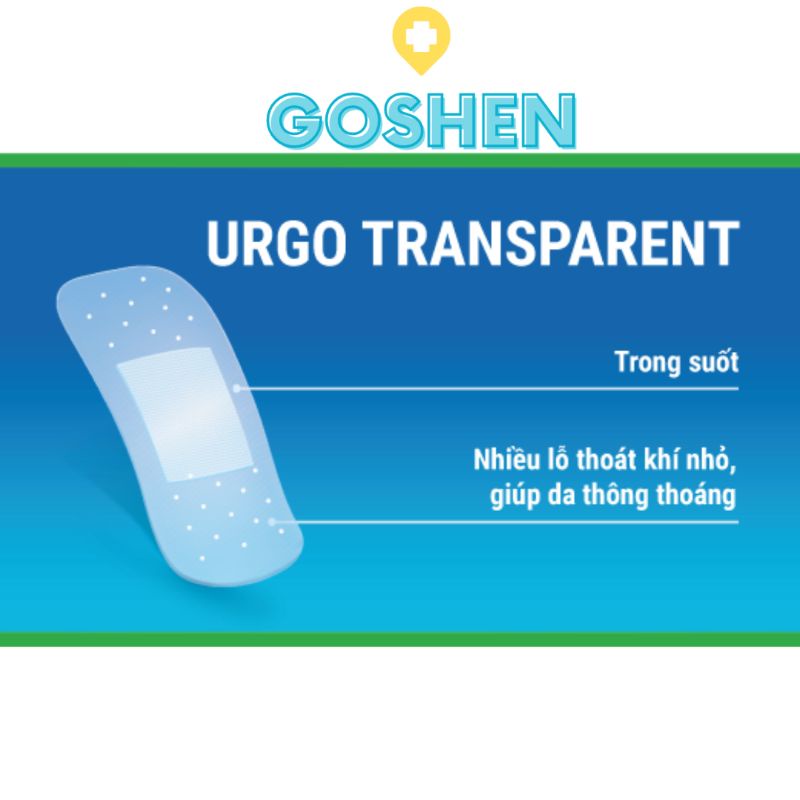 Băng cá nhân trong suốt URGO Transparent