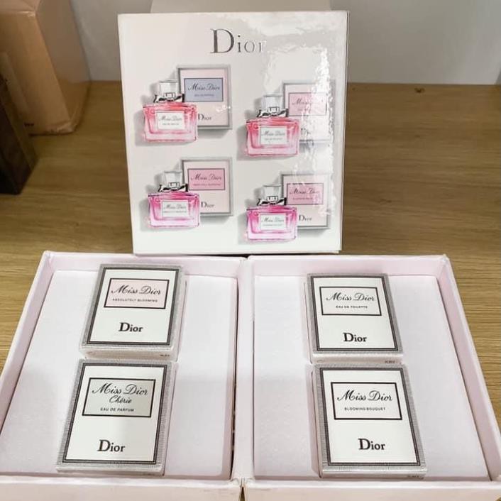 [ CHÍNH HÃNG + KÈM BILL ] Sét nước hoa miss dior mini 5mlx4 mỗi chai !