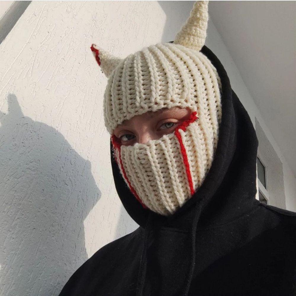 Mũ Beanie Chống Gió In Họa Tiết Halloween Vui Nhộn