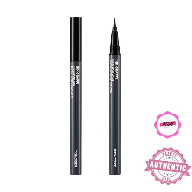 Bút Dạ Kẻ Mắt Ink Graffi Brush Pen Liner The Face Shop