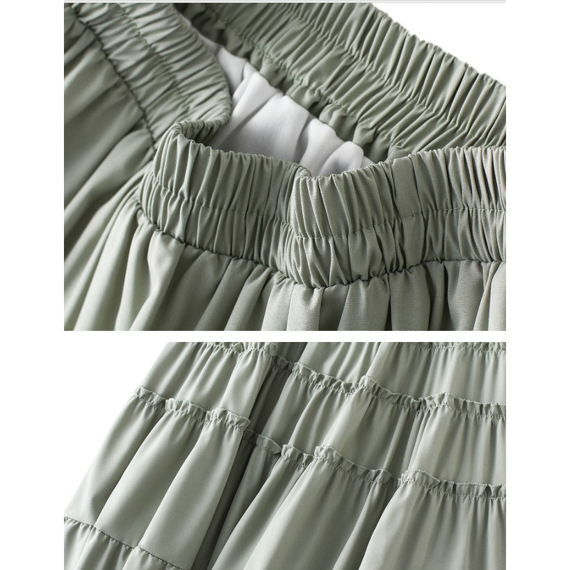 Chân váy dáng dài Vintage dễ thương VAY134 free size