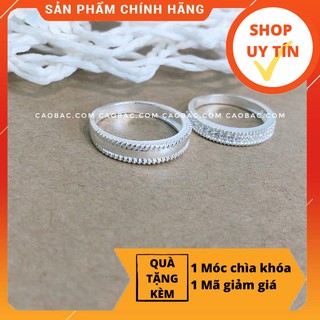 Nhẫn đôi bạc💝FREESHIP💝Giảm 5k nhập mã [NHAN DOI]💝Nhẫn đôi bạc Rainbow Love Couple Rings