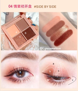 Bảng Phấn Mắt 4 Ô Màu Siêu Xinh Cool barbie Eye shadow palette 4 ô