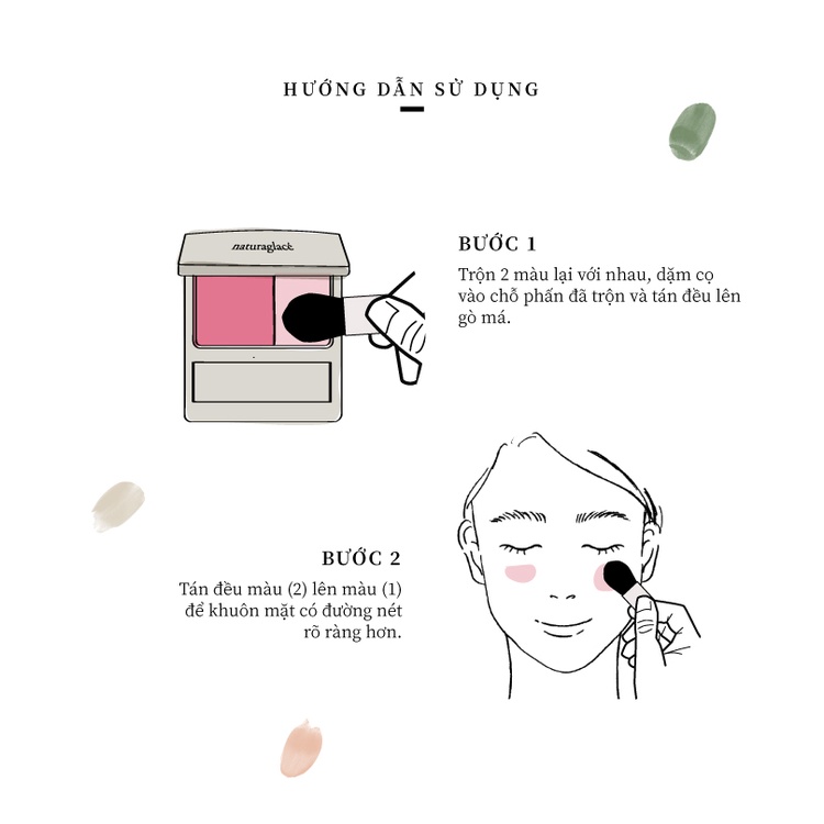 Phấn má hồng hữu cơ naturaglacé Cheek Blush (03 - Orange) tự nhiên, lâu trôi, 3.1g