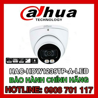 Camera hdcvi 2mp full color dahua dh-hac-hdw1239tp-led-s2