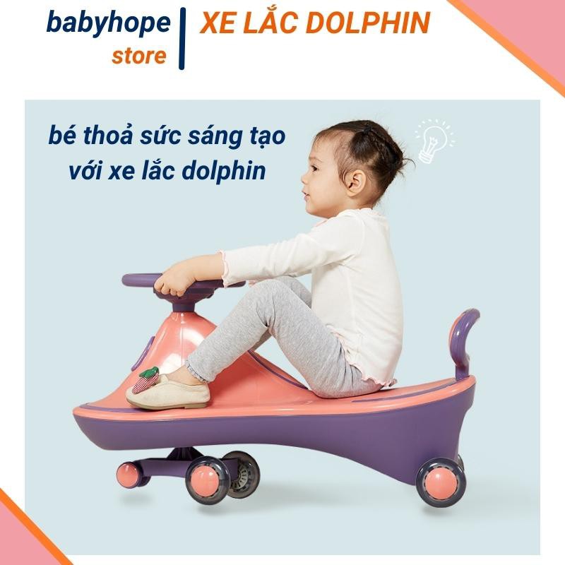 Xe lắc chòi chân cho bé có nhạc đèn led bánh phát sáng