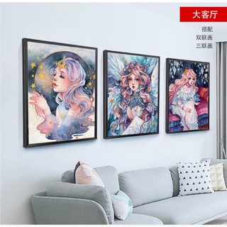 [ORDER] Tranh Tô Màu Theo Số - Tranh Số Hóa Mã Cô Gái Thiên Thần