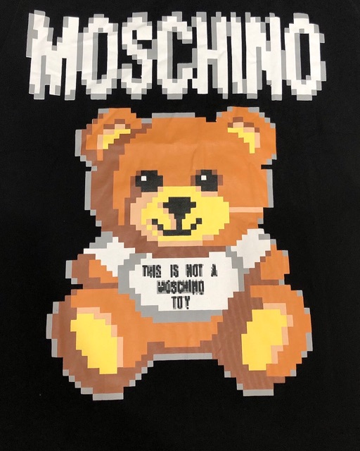 Áo gấu moschino oversize
