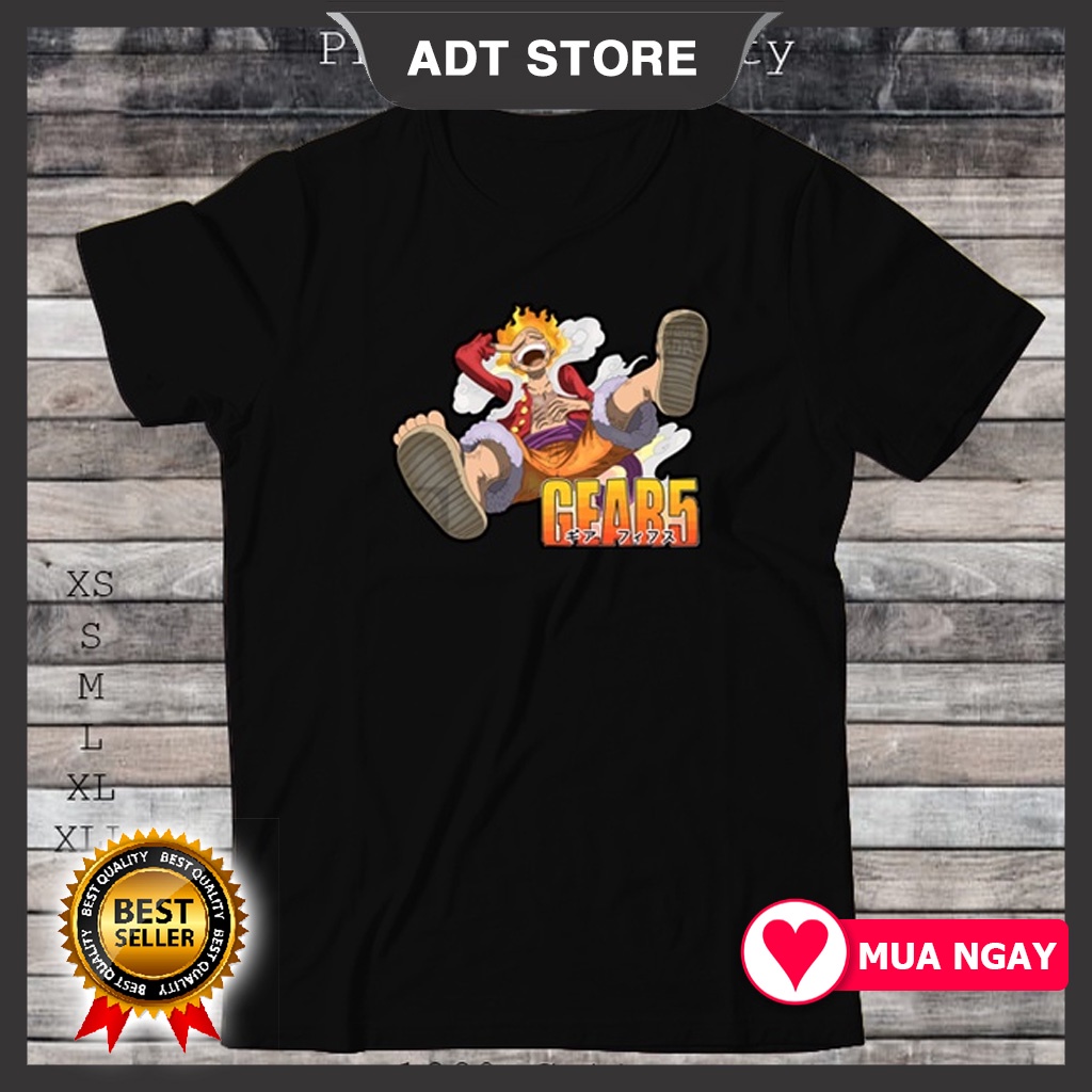 SALE 🔥 Áo Phông One Piece Luffy 5th Gear Sun God Nika mẫu mới cực chất
