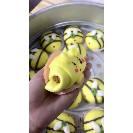 Bánh bao màn thầu chay/nhân mặn, nhân ngọt