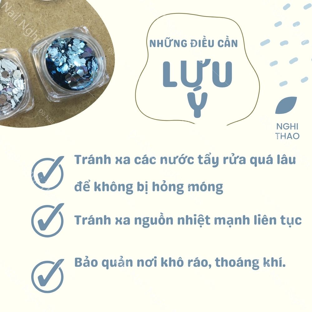 Nhũ kim tuyến nail siêu sáng 2 màu