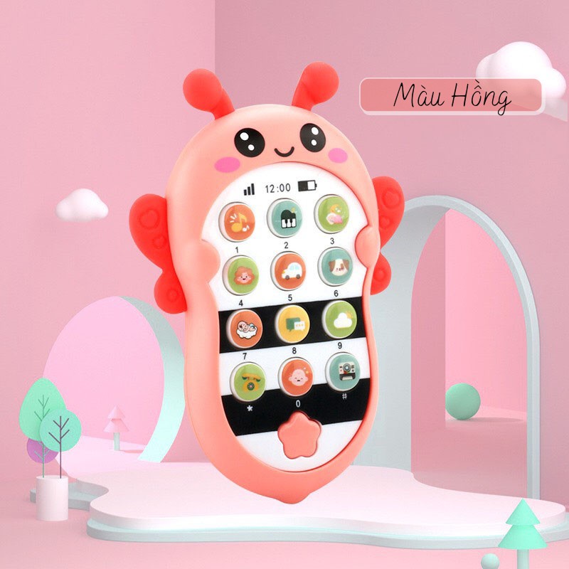 Điện thoại đồ chơi con ong - con thỏ cà rốt biết hát phát triển trí tuệ cho bé NINOKIDS tặng [kèm bin và dây đeo]